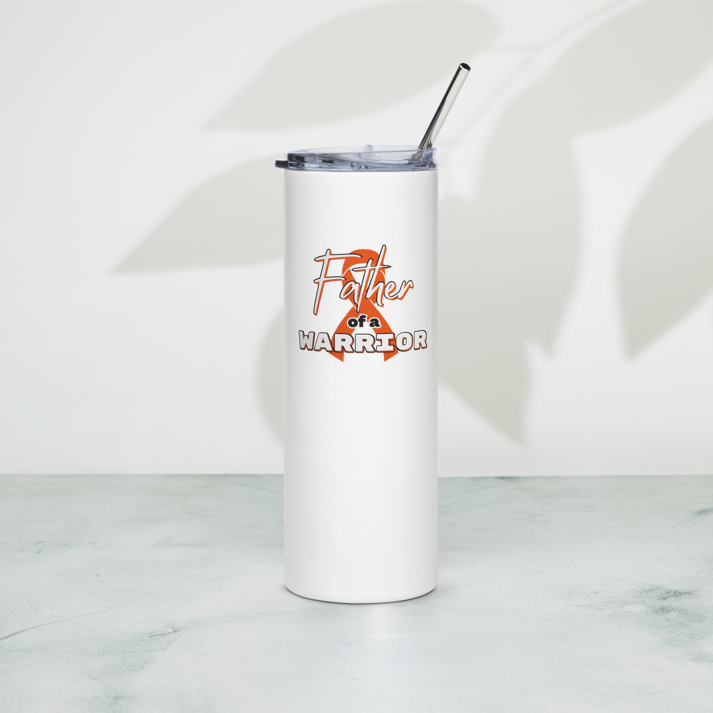 ADHD Father of a Warrior Skinny Tumbler