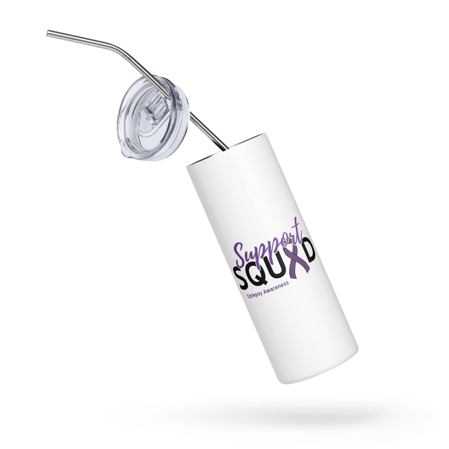 Epilepsy Support Squad Skinny Tumbler