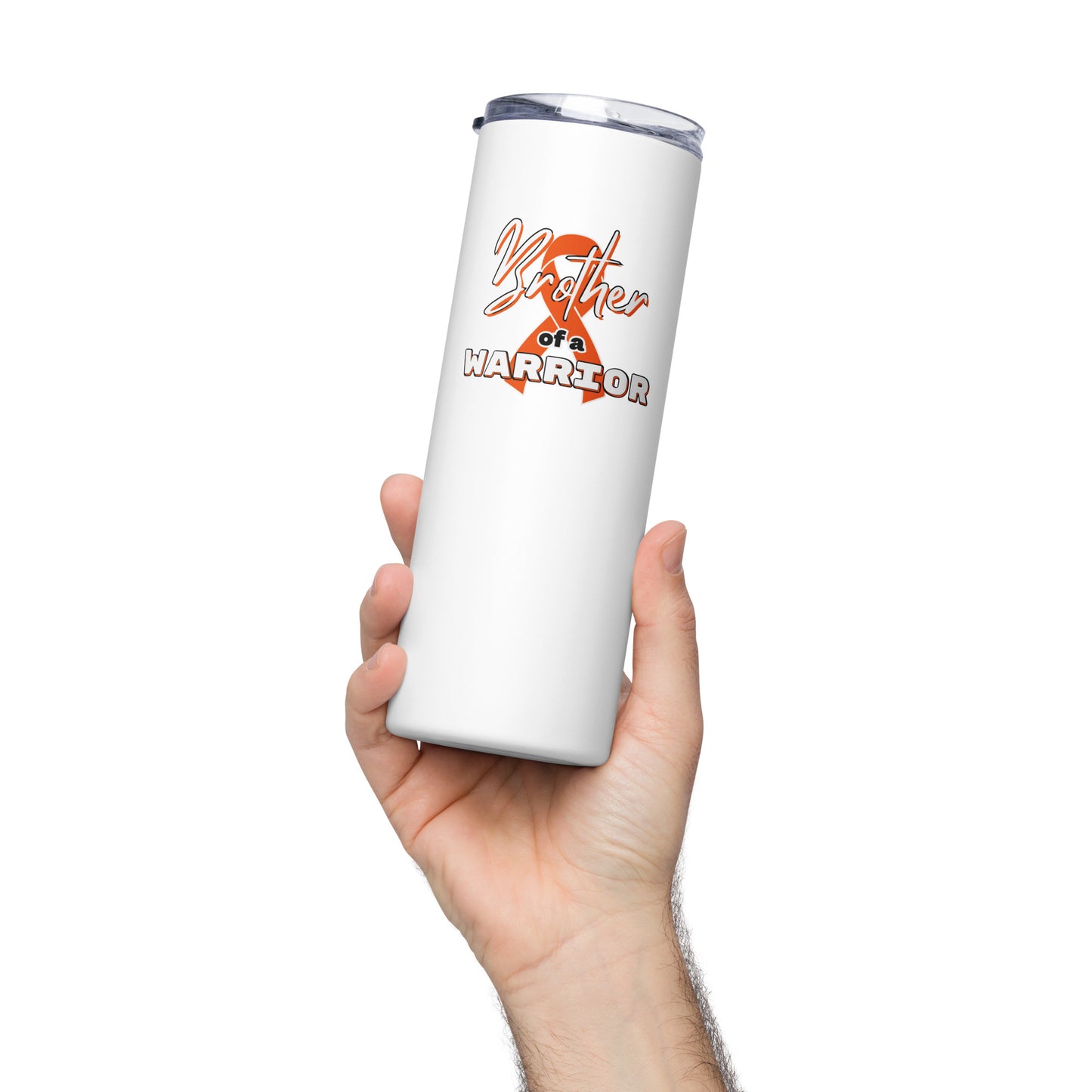 ADHD Brother of a Warrior Skinny Tumbler