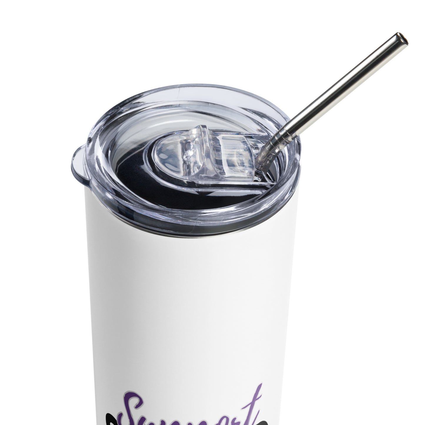 Epilepsy Support Squad Skinny Tumbler