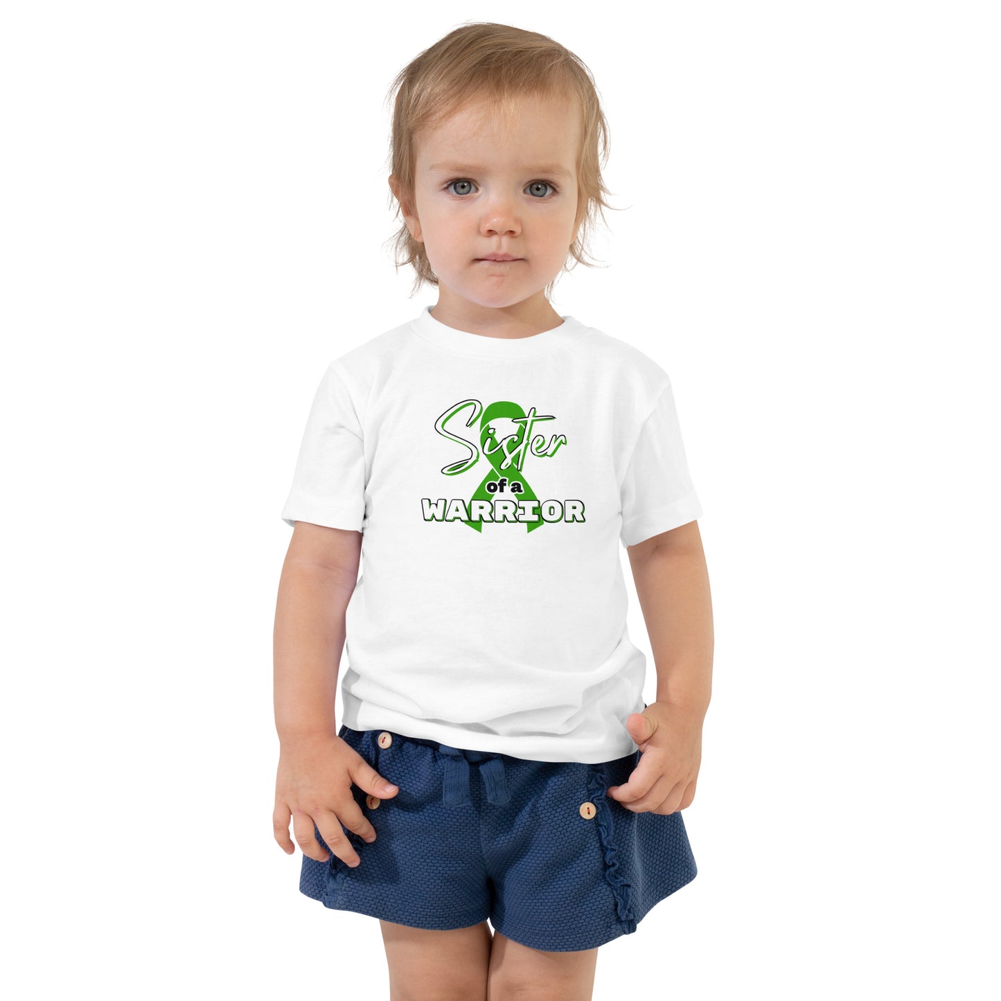 Cerebral Palsy Sister of a Warrior Toddler Tee