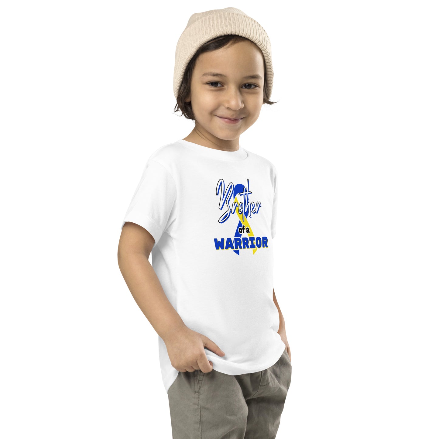 Down syndrome Brother of a Warrior Toddler Tee