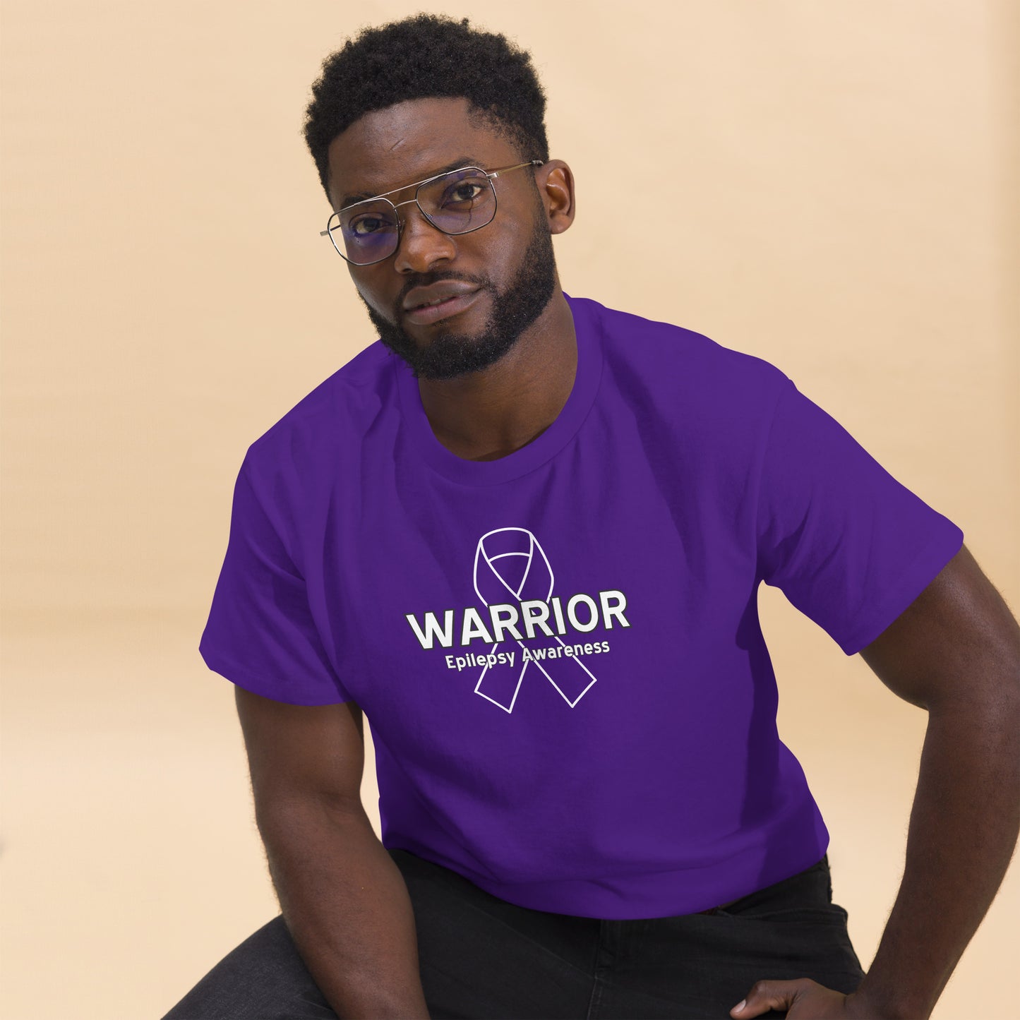 Epilepsy Warrior III SS Purple Tee