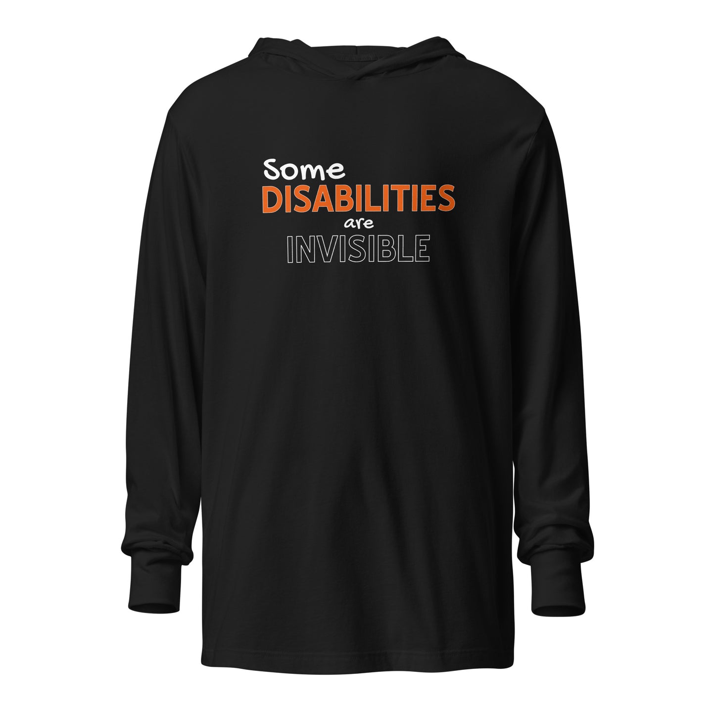 ADHD Invisible Disability LS Hooded Tee