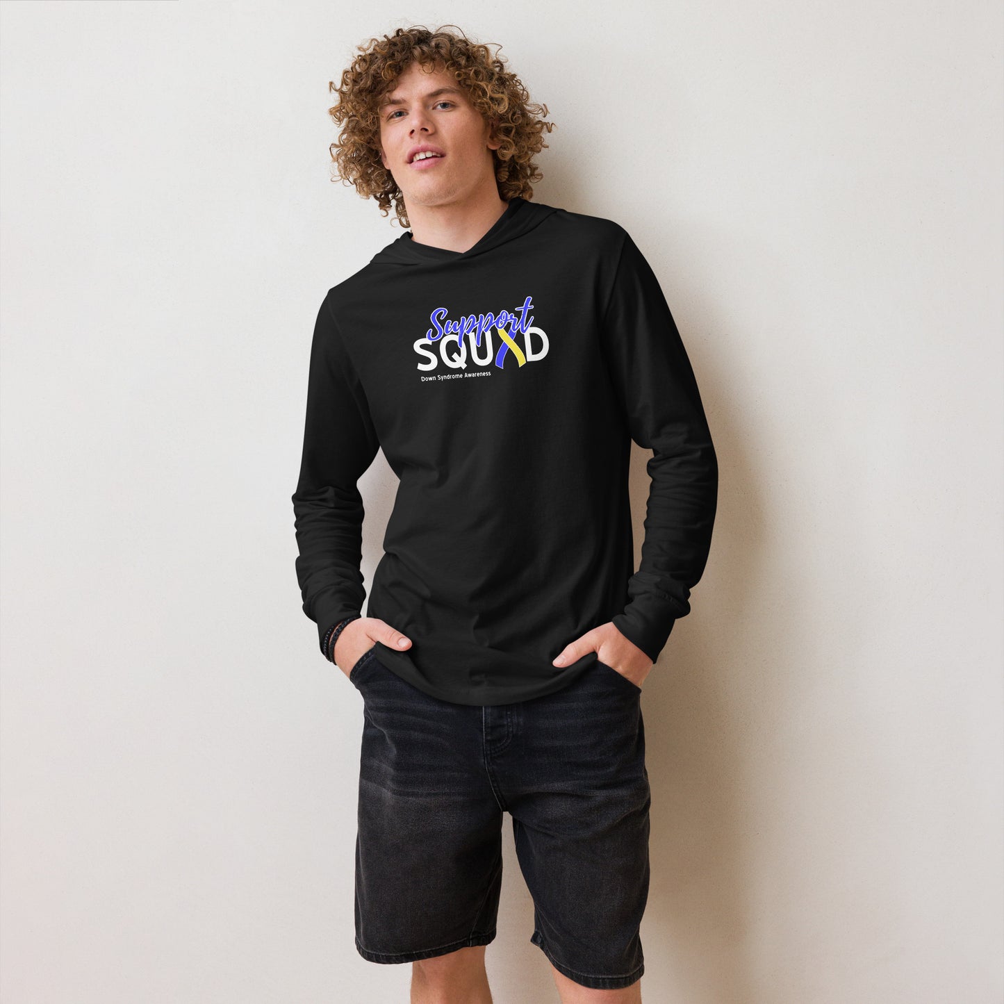 Down syndrome Support Squad LS Hooded Tee