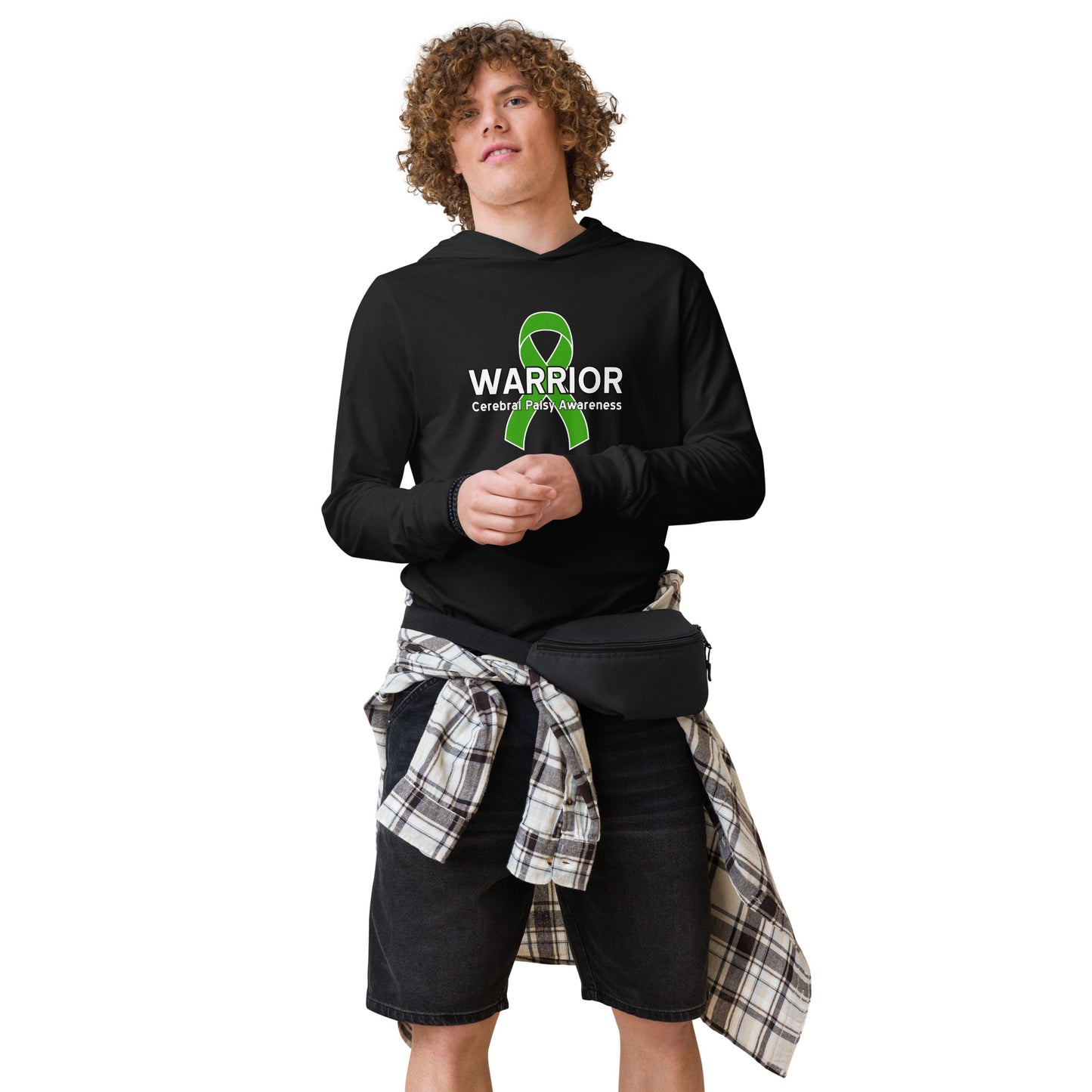 Cerebral Palsy Warrior III LS Hooded Tee
