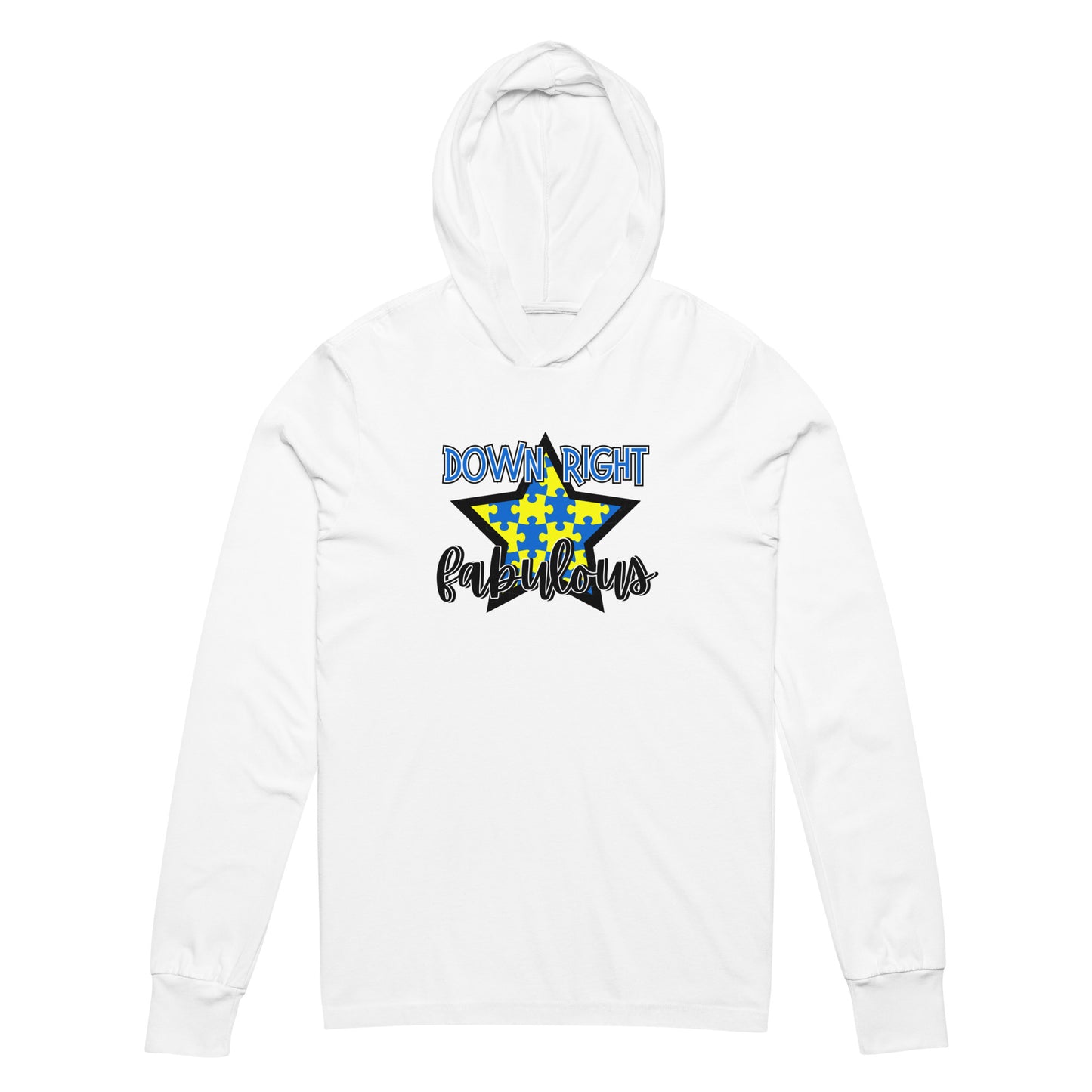 Down Right Fabulous Star Hooded LS Tee