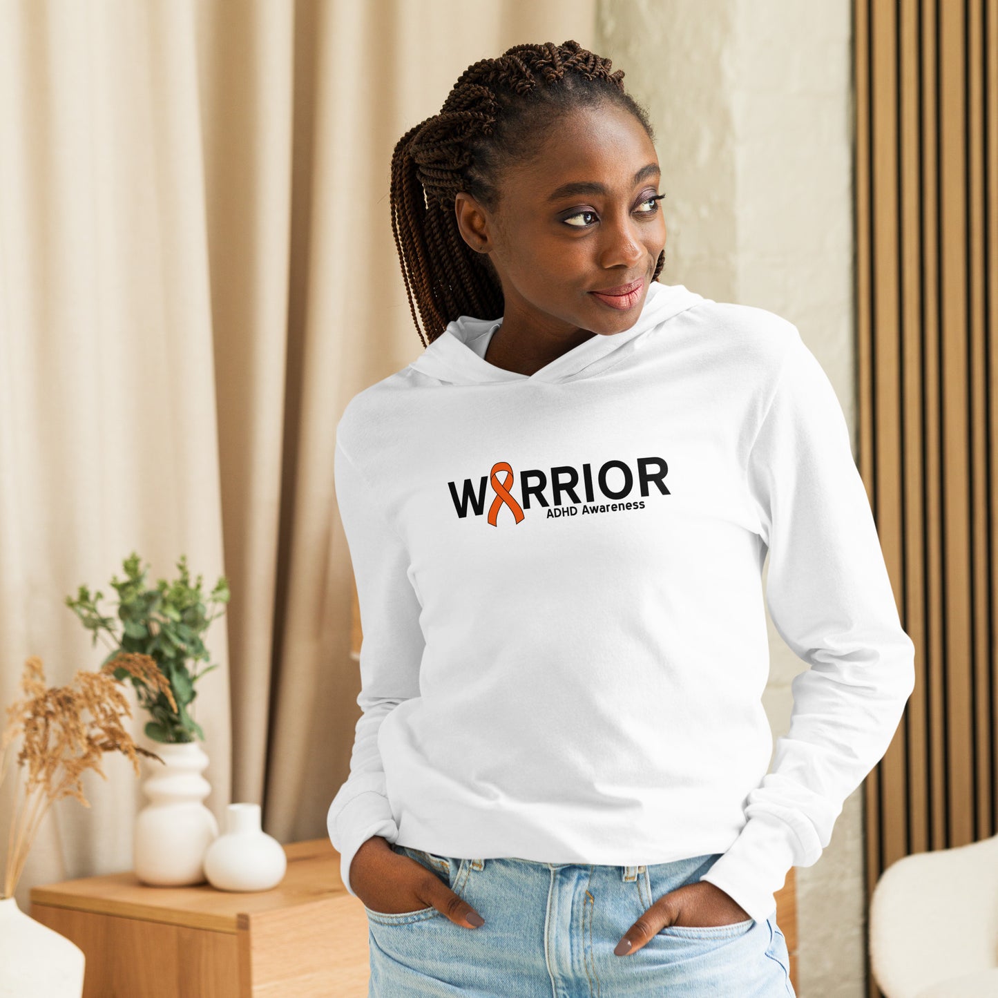 ADHD Warrior I LS Hooded Tee