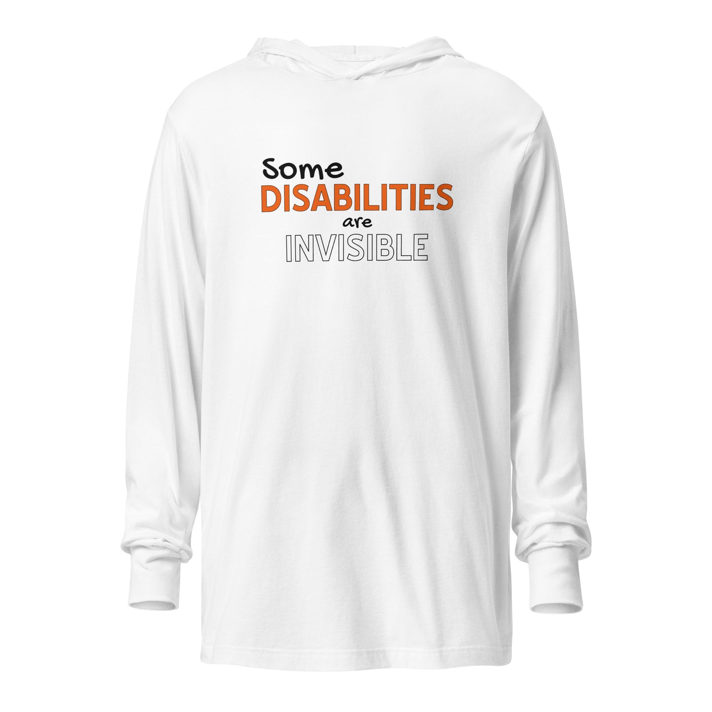 ADHD Invisible Disability LS Hooded Tee