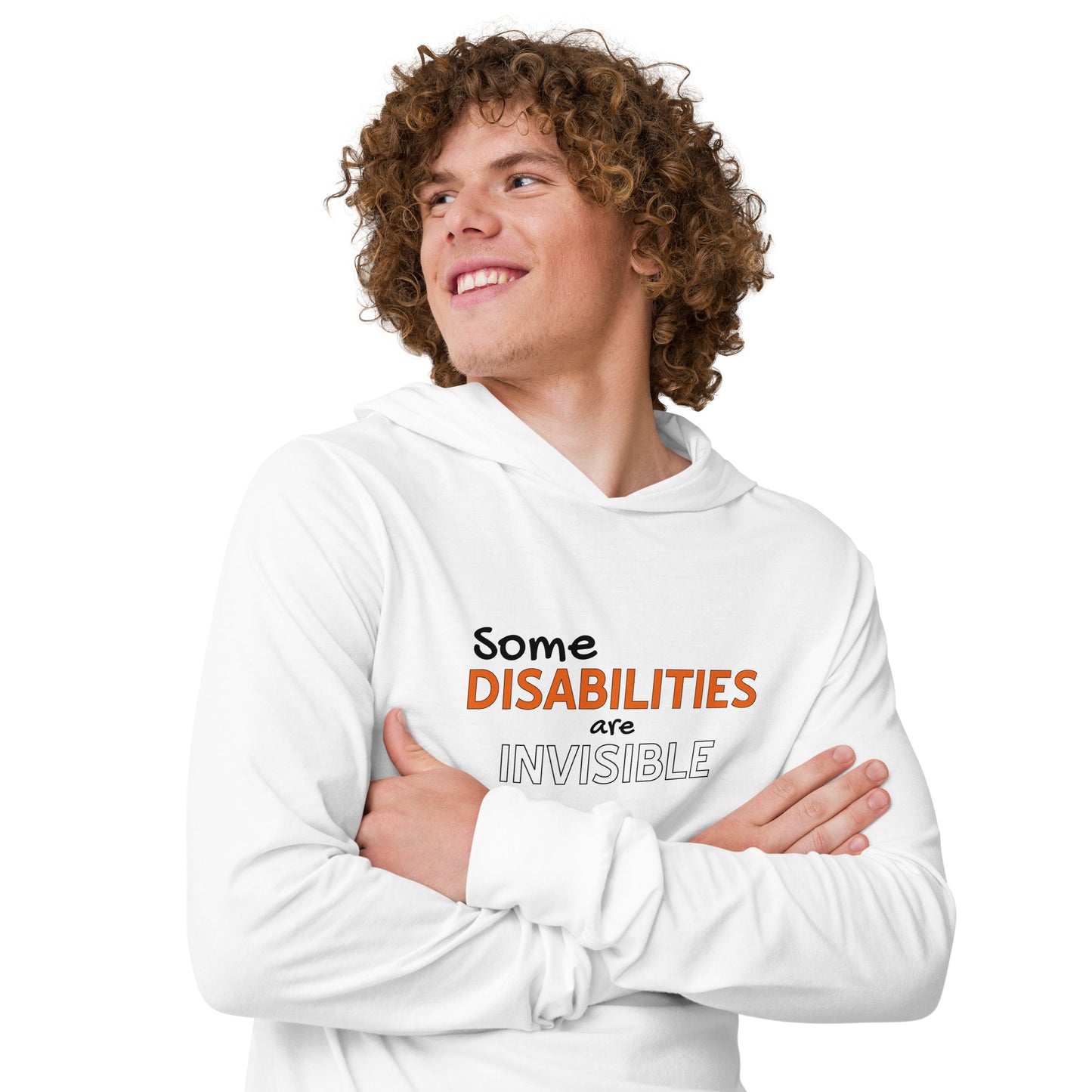 ADHD Invisible Disability LS Hooded Tee