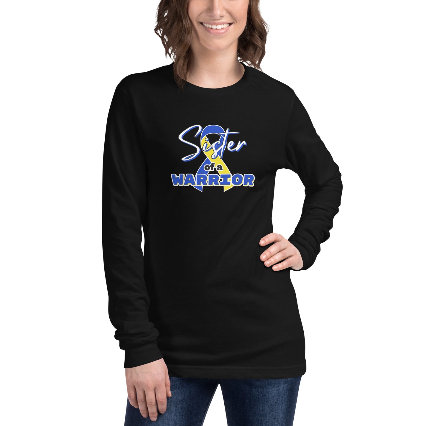 Down syndrome Sister of a Warrior LS Tee