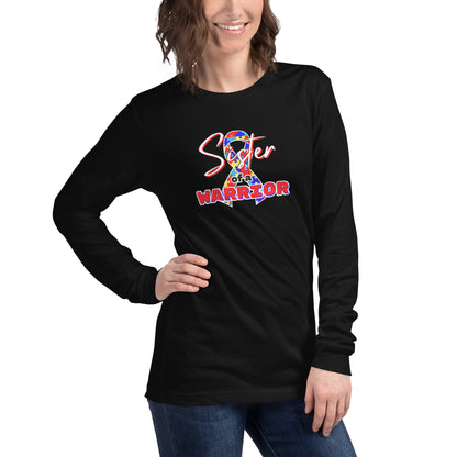 Autism Sister of a Warrior LS Tee