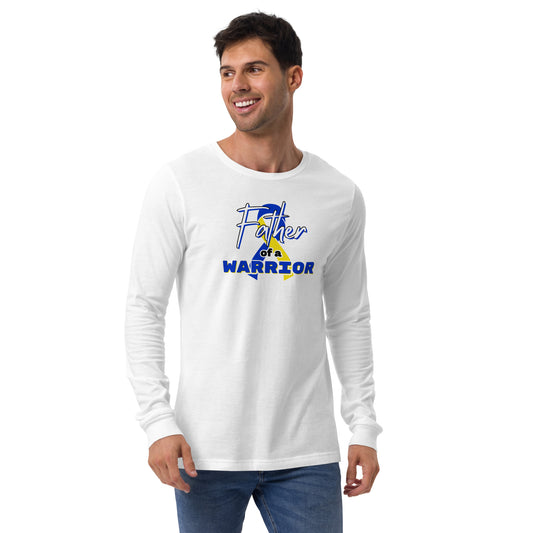 Down syndrome Father of a Warrior LS Tee