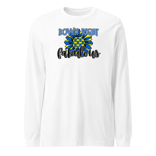 Down Right Fabulous Sunflower LS Tee