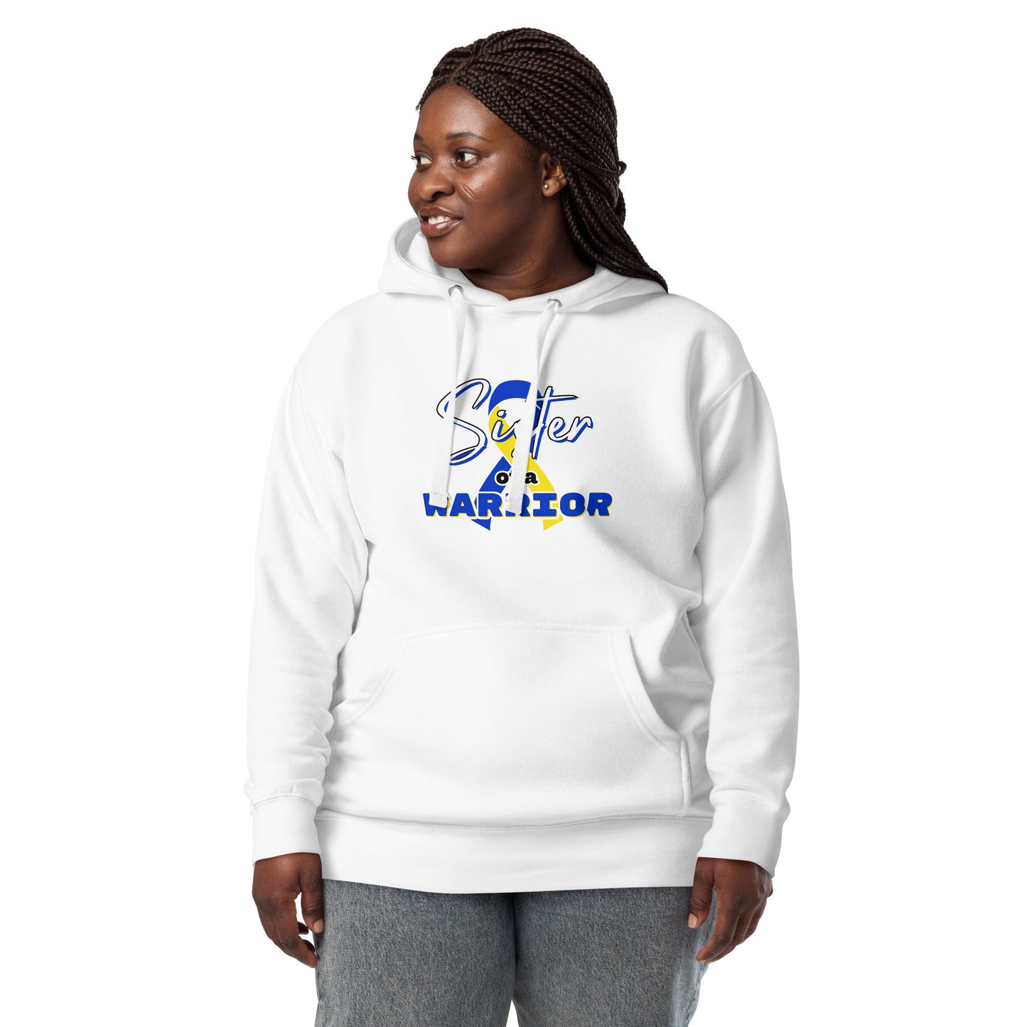 Down syndrome Sister of a Warrior Hoodie