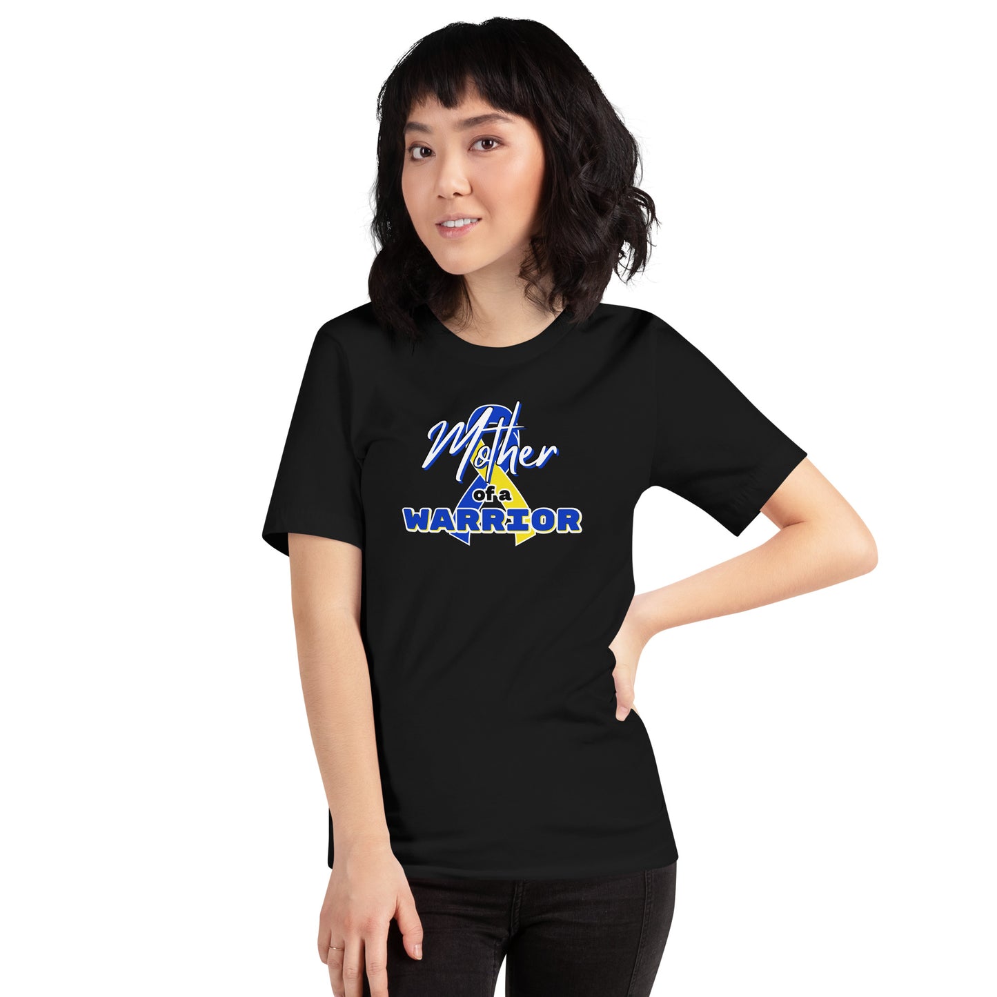 Down syndrome Mother of a Warrior SS Tee