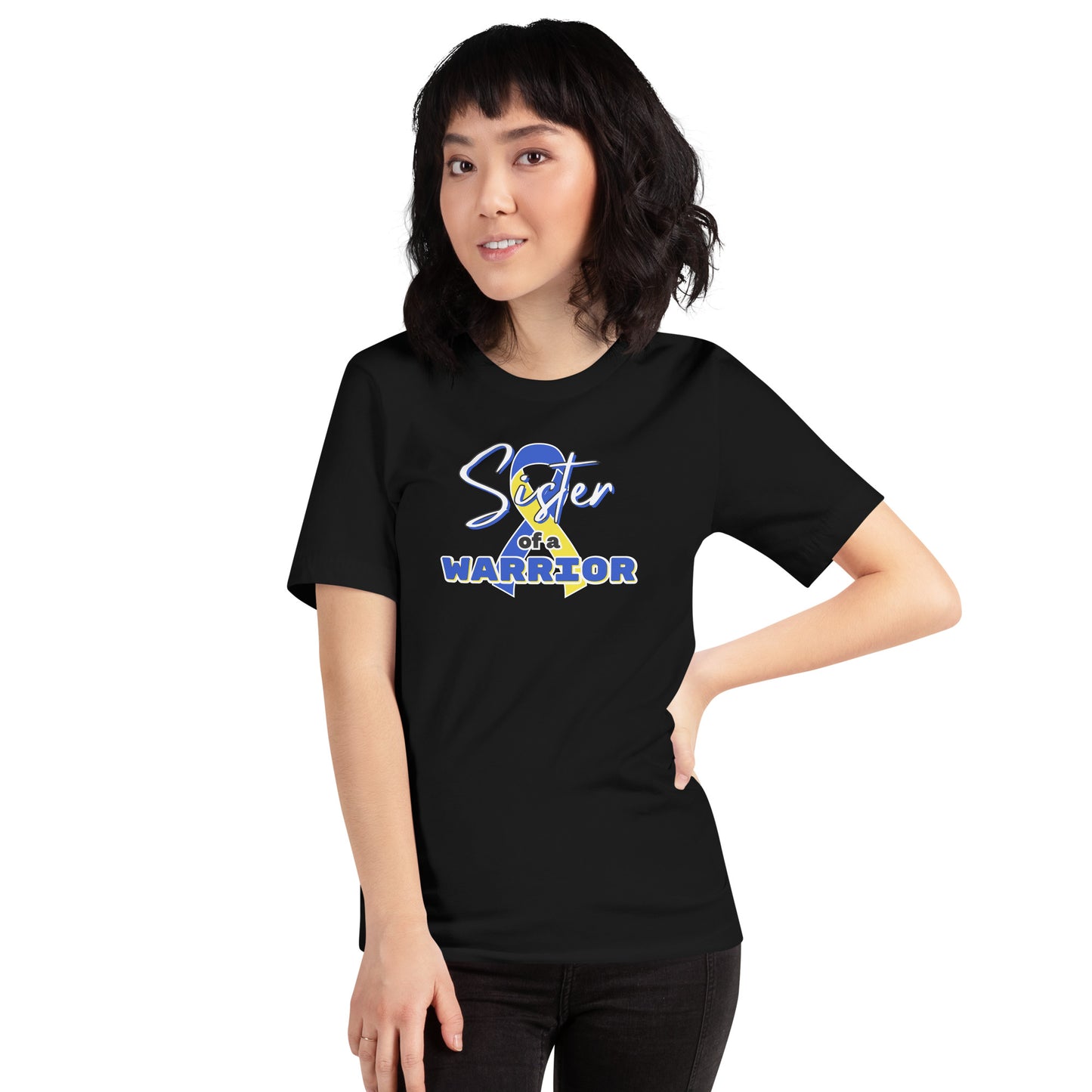 Down syndrome Sister of a Warrior SS Tee