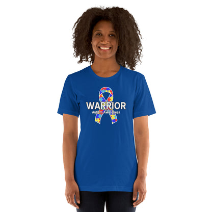 Autism Warrior Shirt – Awareness Ribbon Autism Awareness Graphic Tee for Individuals Living with Autism