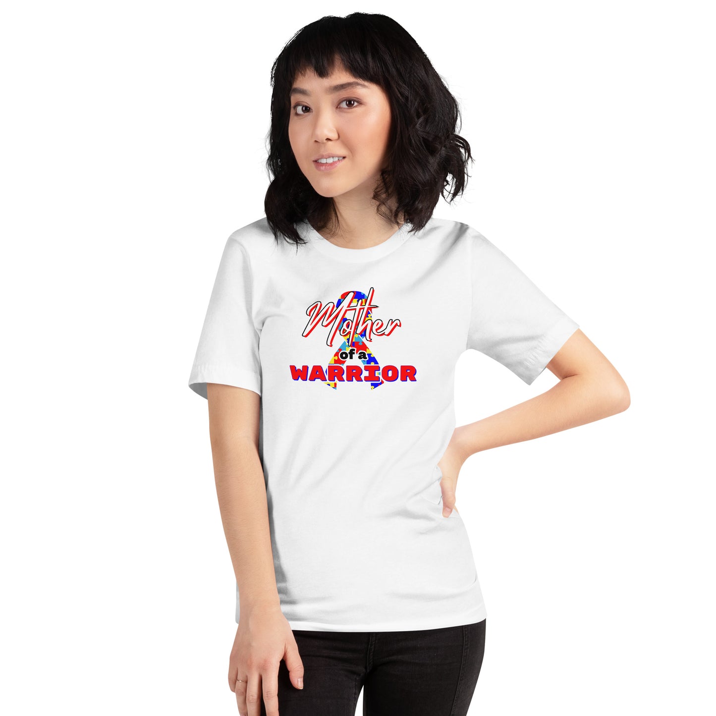 Autism Mother of a Warrior SS Tee