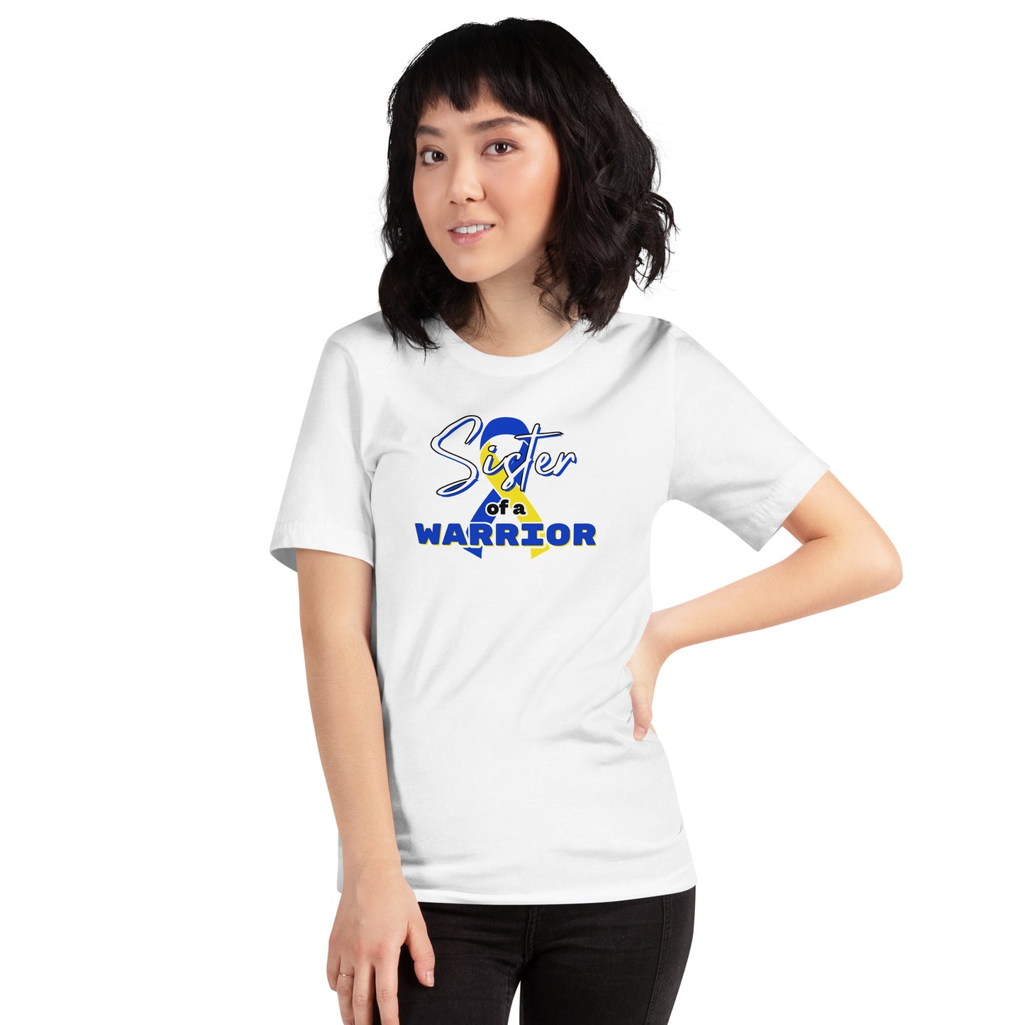 Down syndrome Sister of a Warrior SS Tee