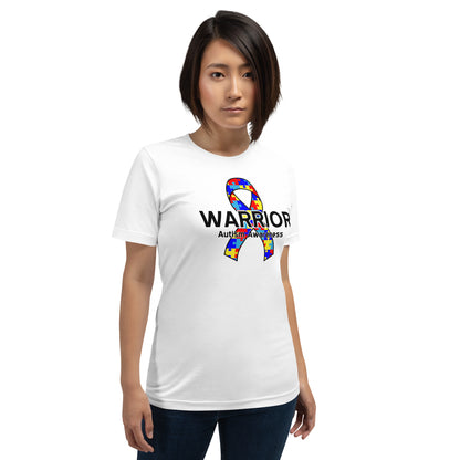 Autism Warrior Shirt – Awareness Ribbon Autism Awareness Graphic Tee for Individuals Living with Autism