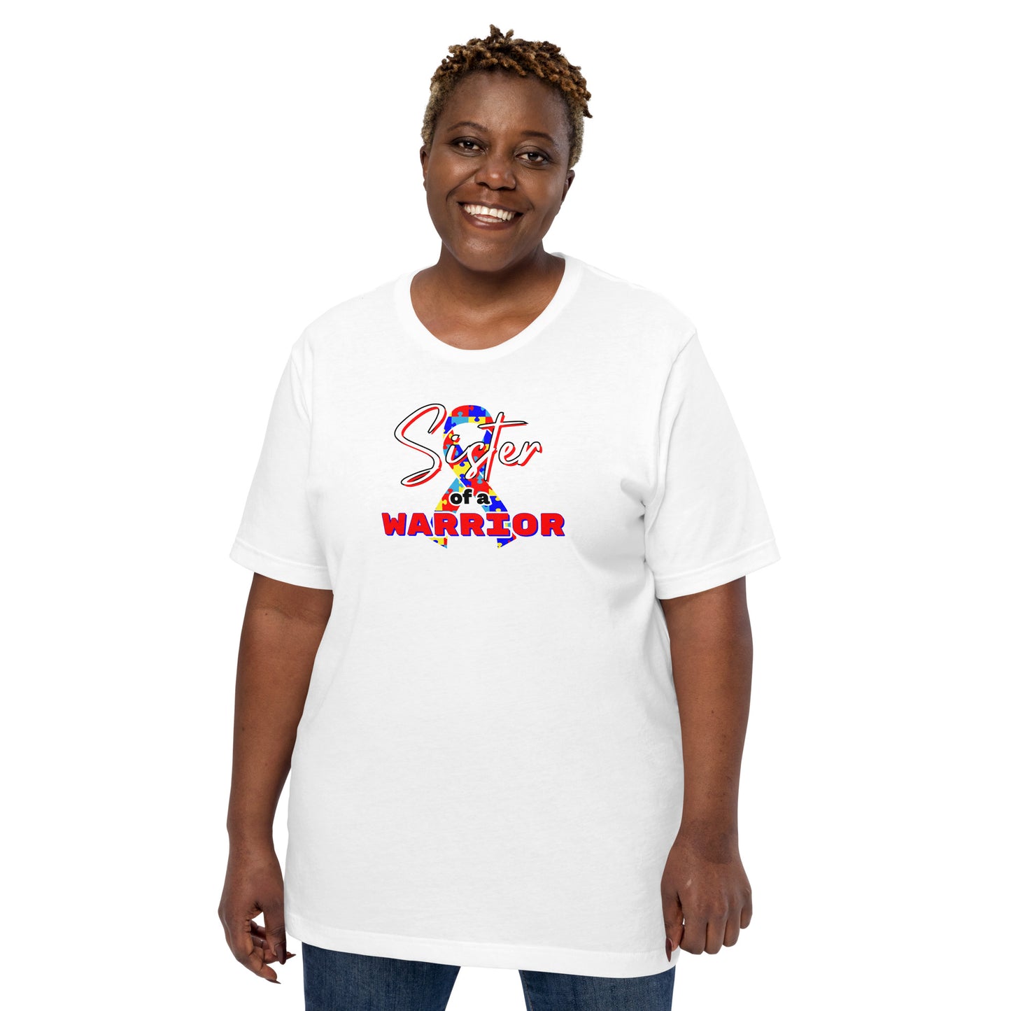 Autism Sister of a Warrior SS Tee