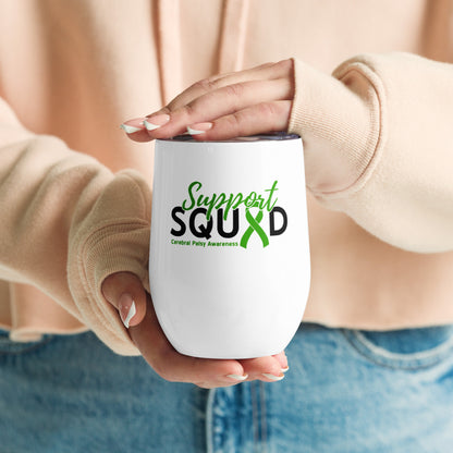 Cerebral Palsy Support Squad Wine Tumbler