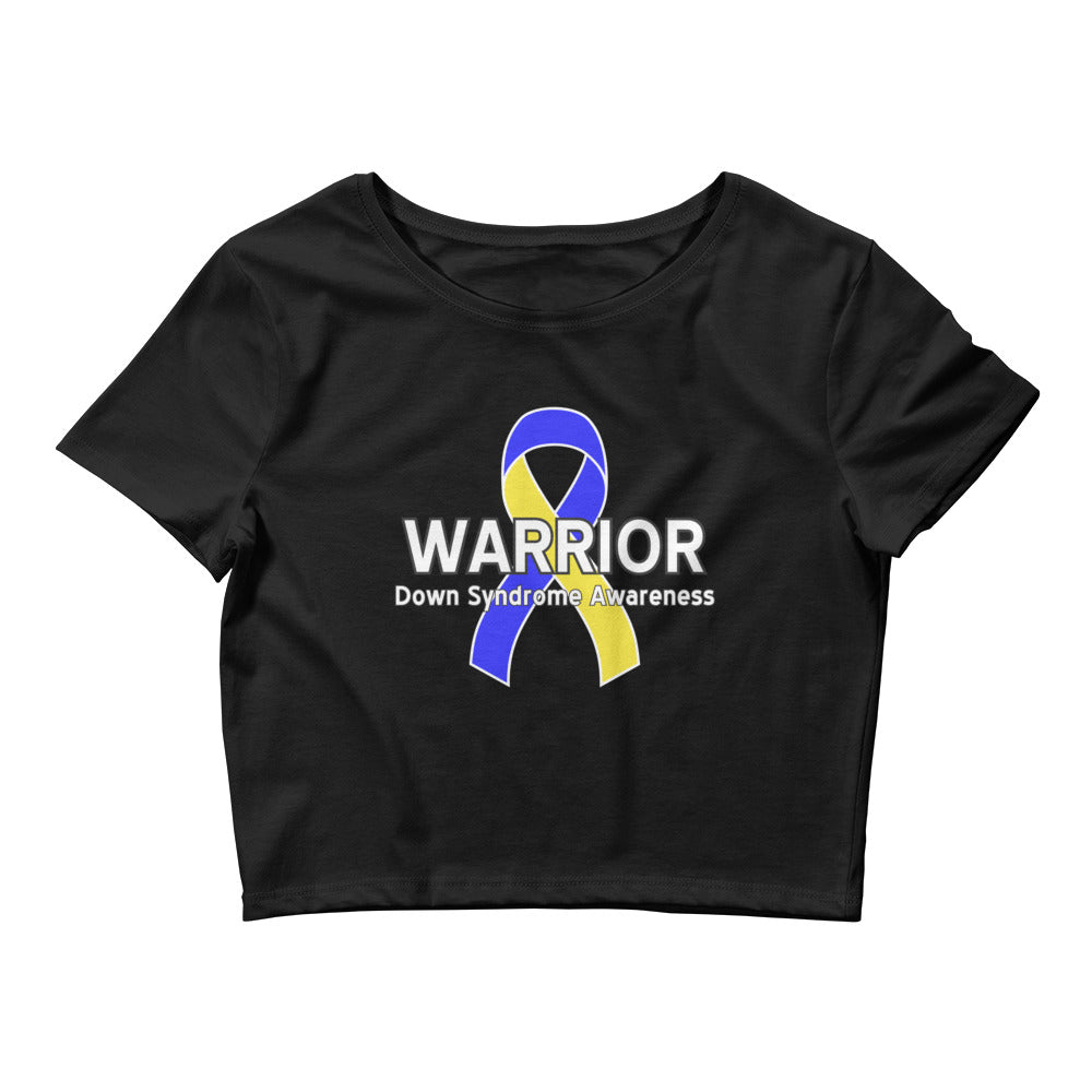 Down syndrome Warrior III Cropped Tee