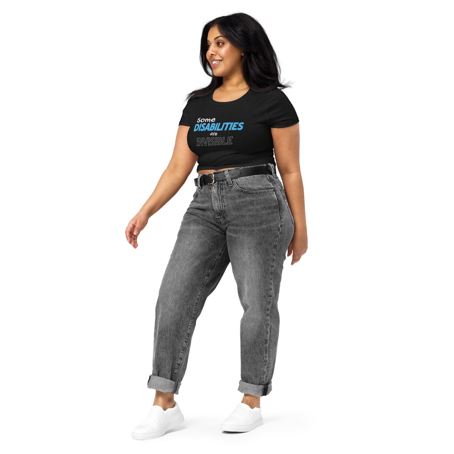 Hydrocephalus Invisible Disability Cropped Tee