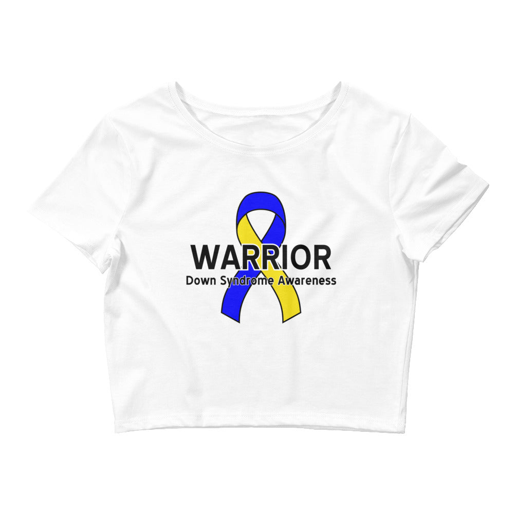 Down syndrome Warrior III Cropped Tee