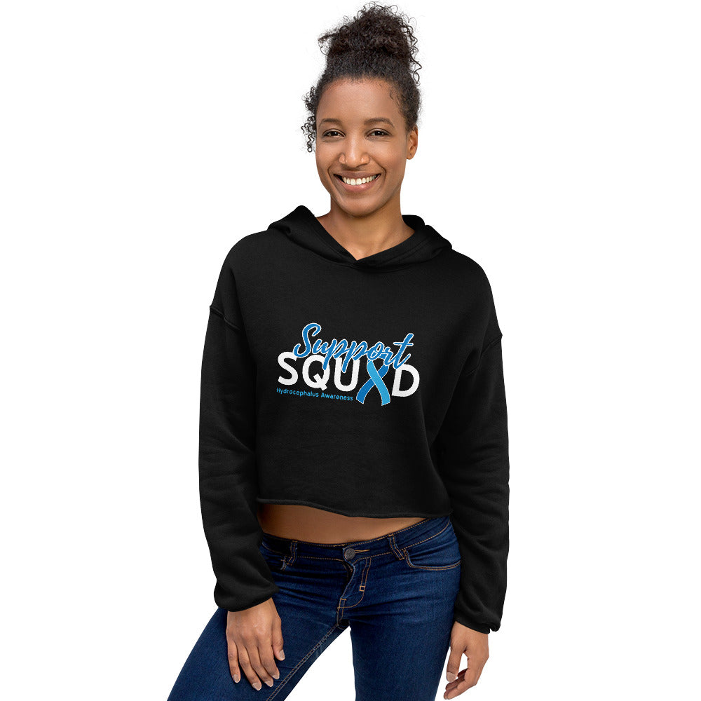 Hydrocephalus Support Squad Crop Hoodie