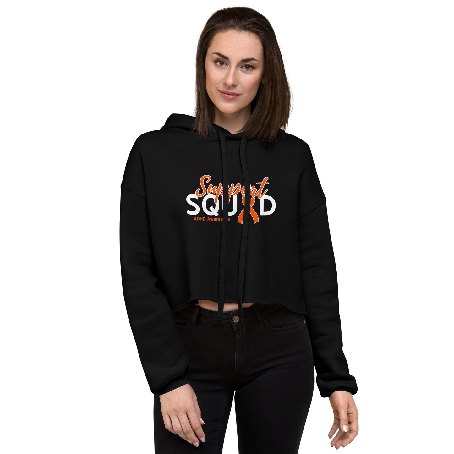 ADHD Support Squad Cropped Hoodie