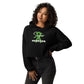 Cerebral Palsy Sister of a Warrior Cropped Hoodie