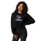 Epilepsy Sister of a Warrior Cropped Hoodie