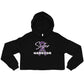 Epilepsy Sister of a Warrior Cropped Hoodie