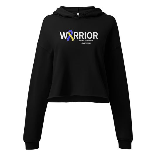 Down syndrome Warrior I Cropped Hoodie