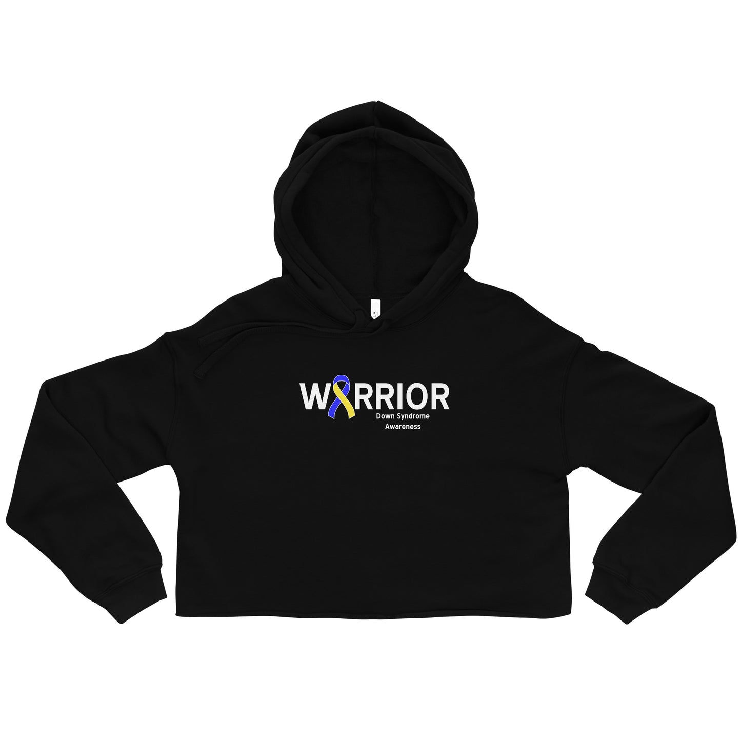 Down syndrome Warrior I Cropped Hoodie