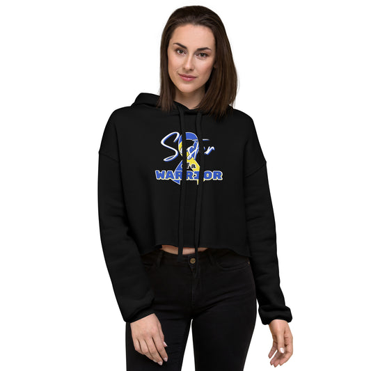 Down syndrome Sister of a Warrior Cropped Hoodie