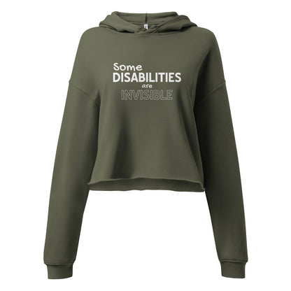 Invisible Disability (Awareness for All) Cropped Hoodie