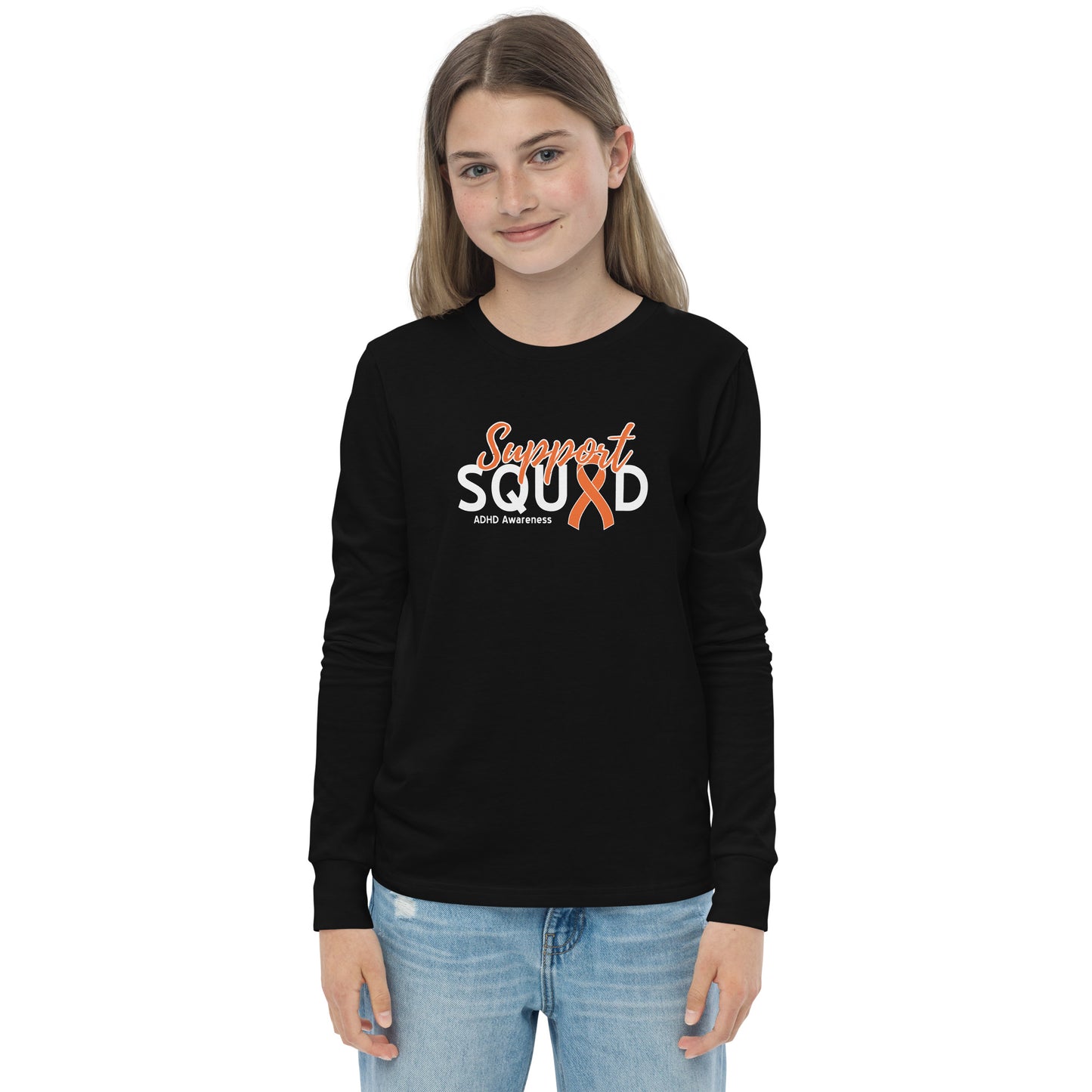 ADHD Support Squad LS Kids Tee