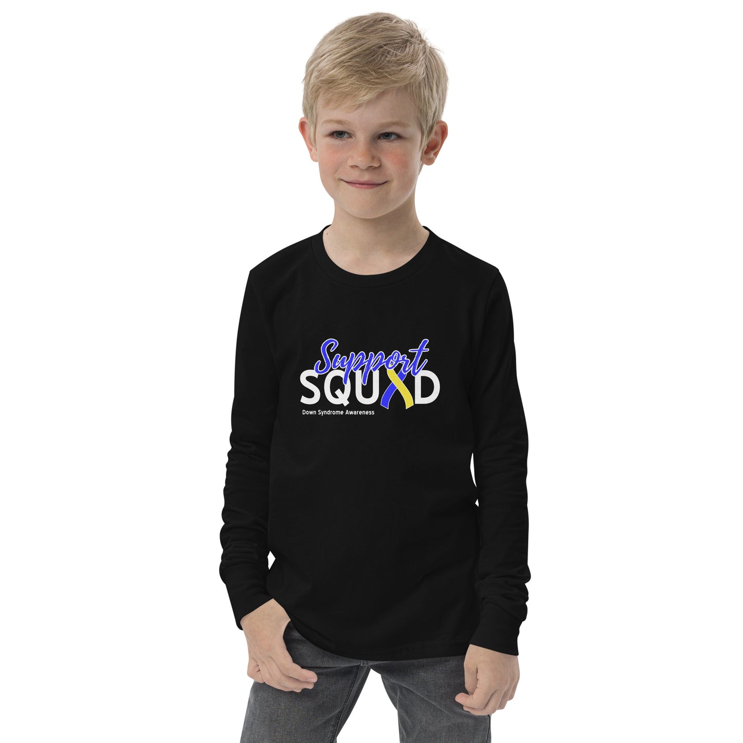 Down syndrome Support Squad LS Kids Tee