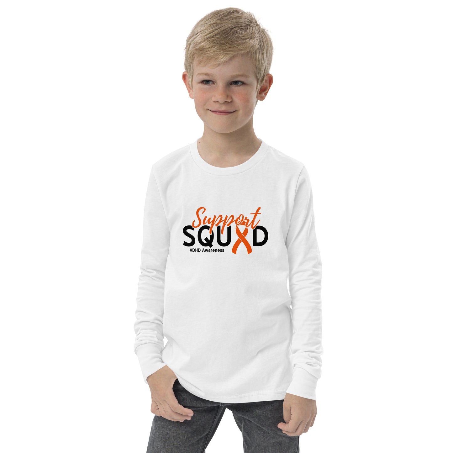 ADHD Support Squad LS Kids Tee