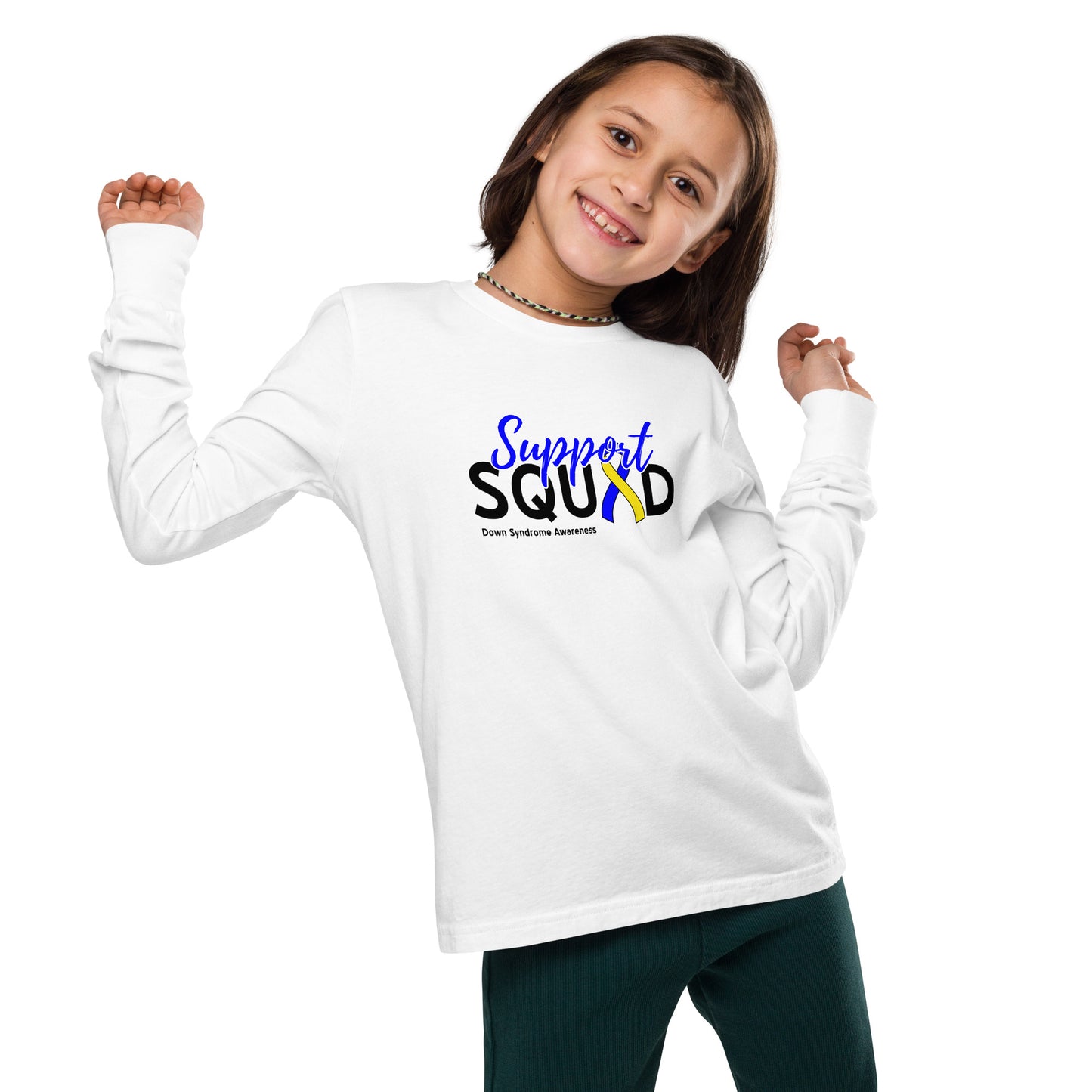 Down syndrome Support Squad LS Kids Tee