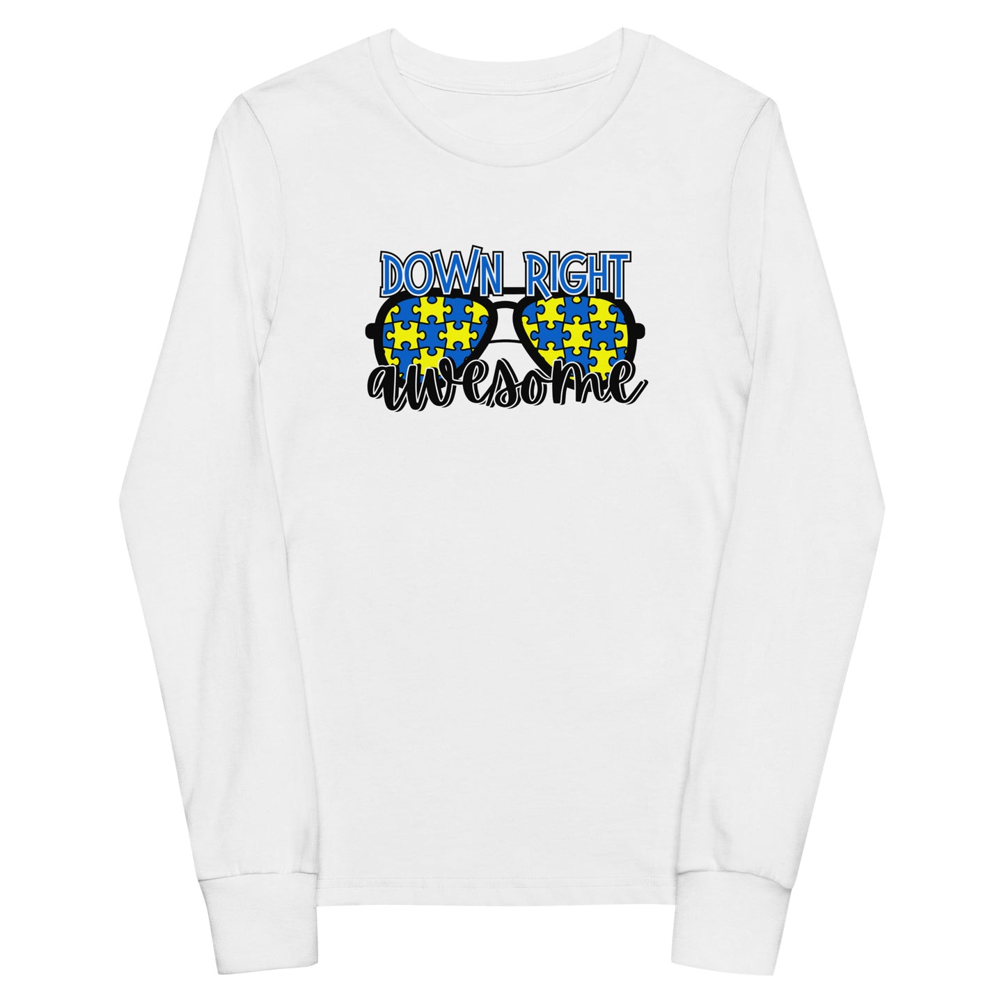 Down Right Awesome LS Kids Tee