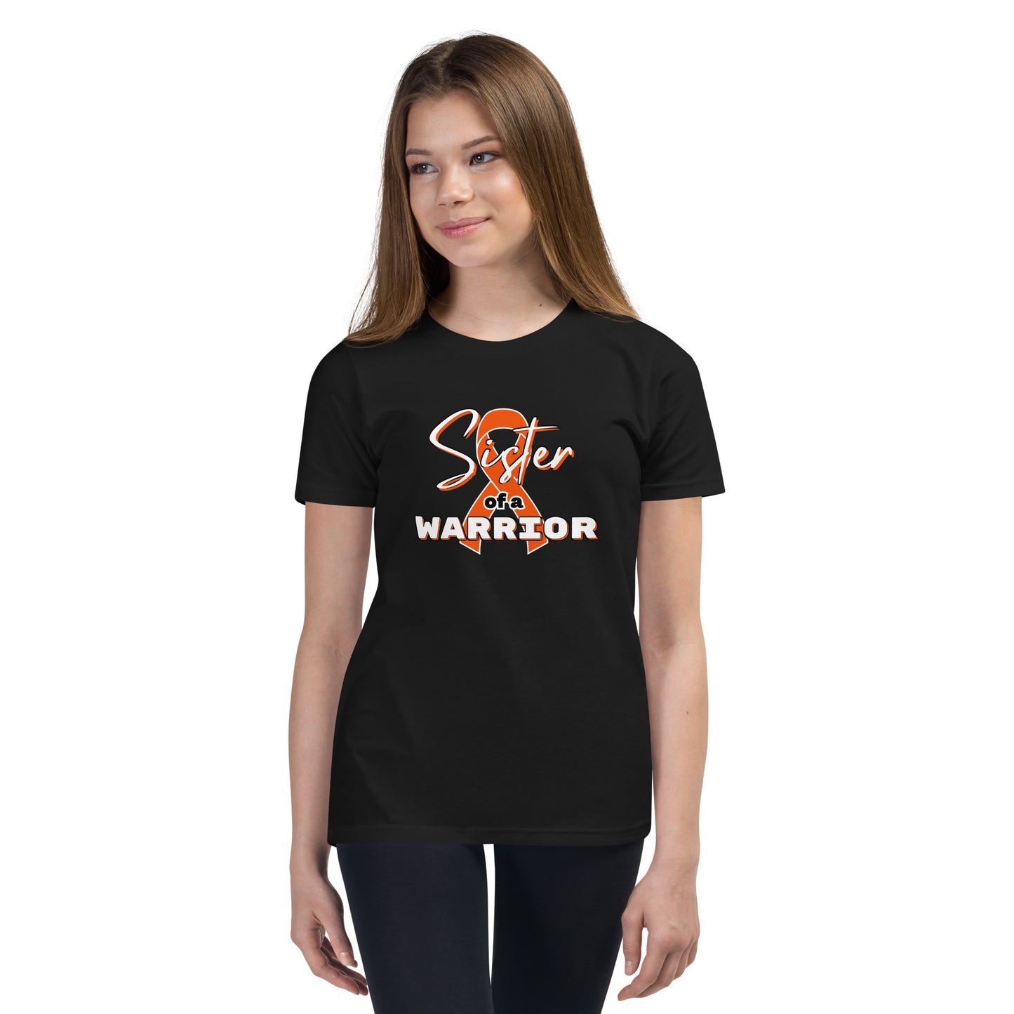 ADHD Sister of a Warrior SS Kids Tee