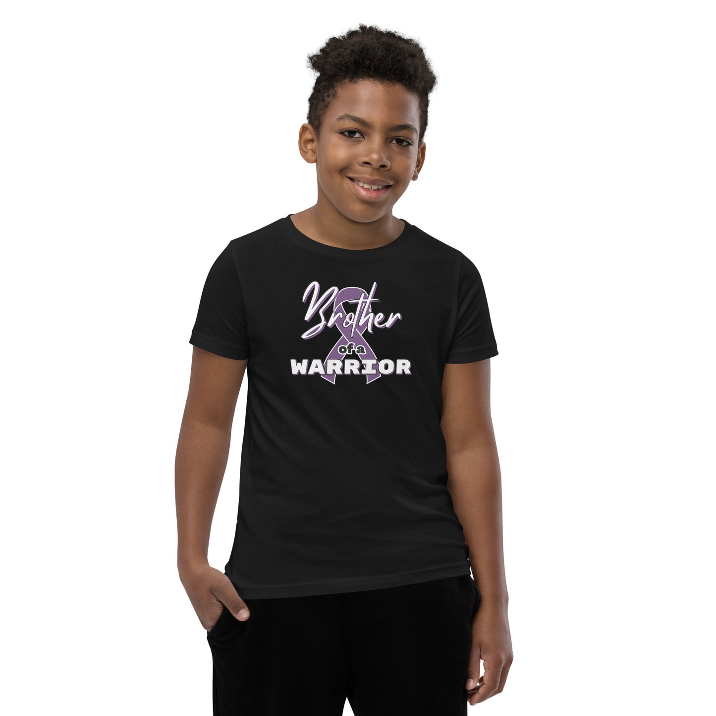 Epilepsy Brother of a Warrior SS Kids Tee