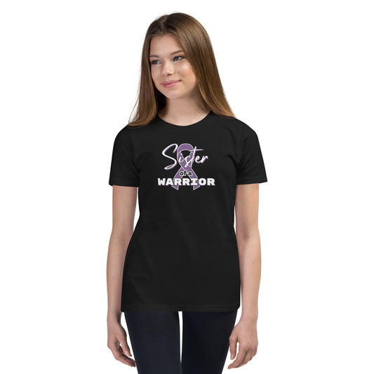 Epilepsy Sister of a Warrior SS Kids Tee