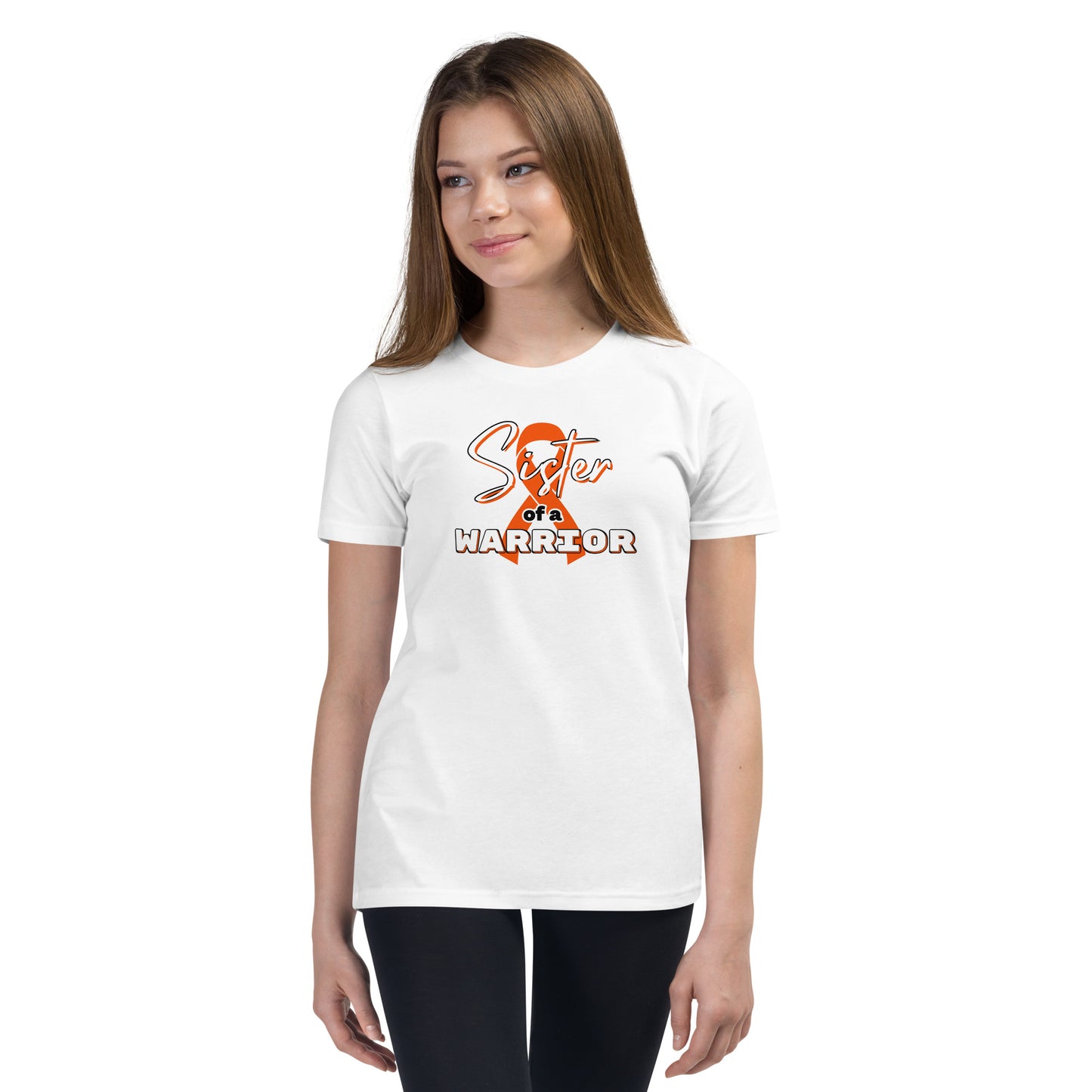 ADHD Sister of a Warrior SS Kids Tee