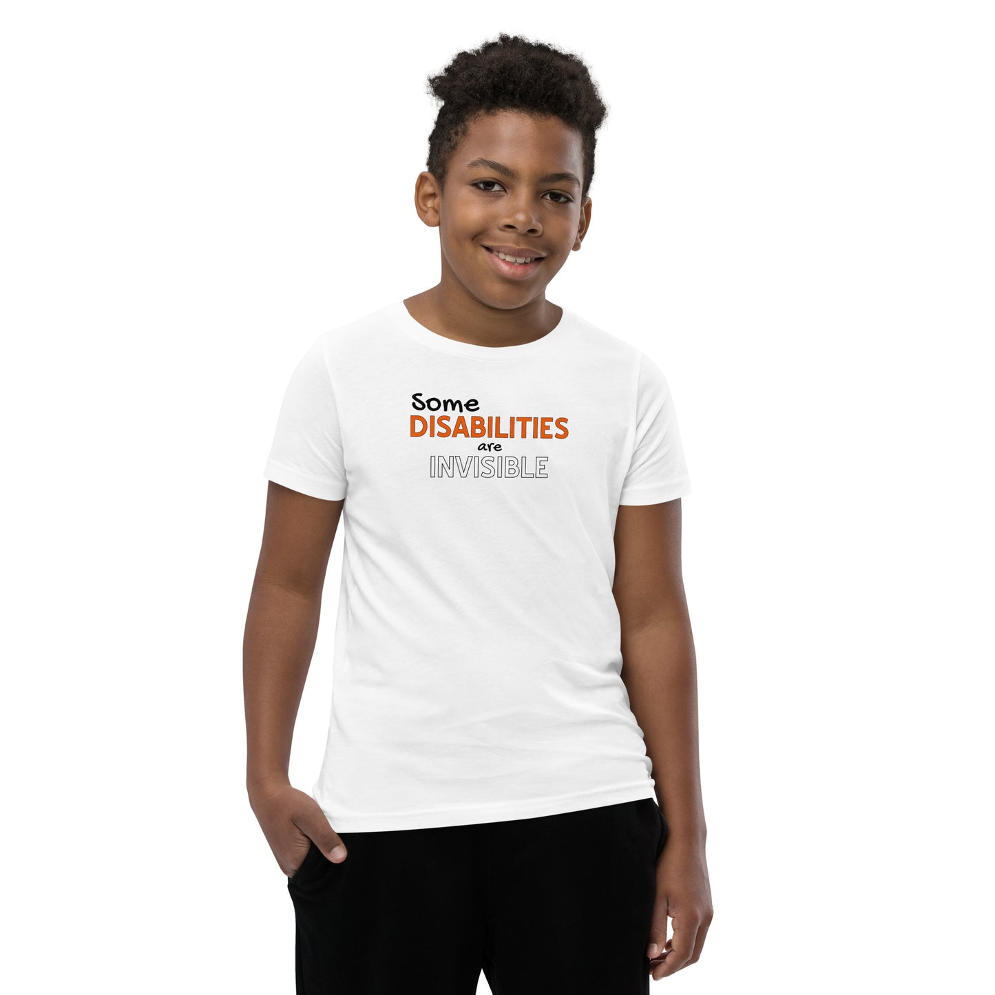 ADHD Invisible Disability SS Kids Tee