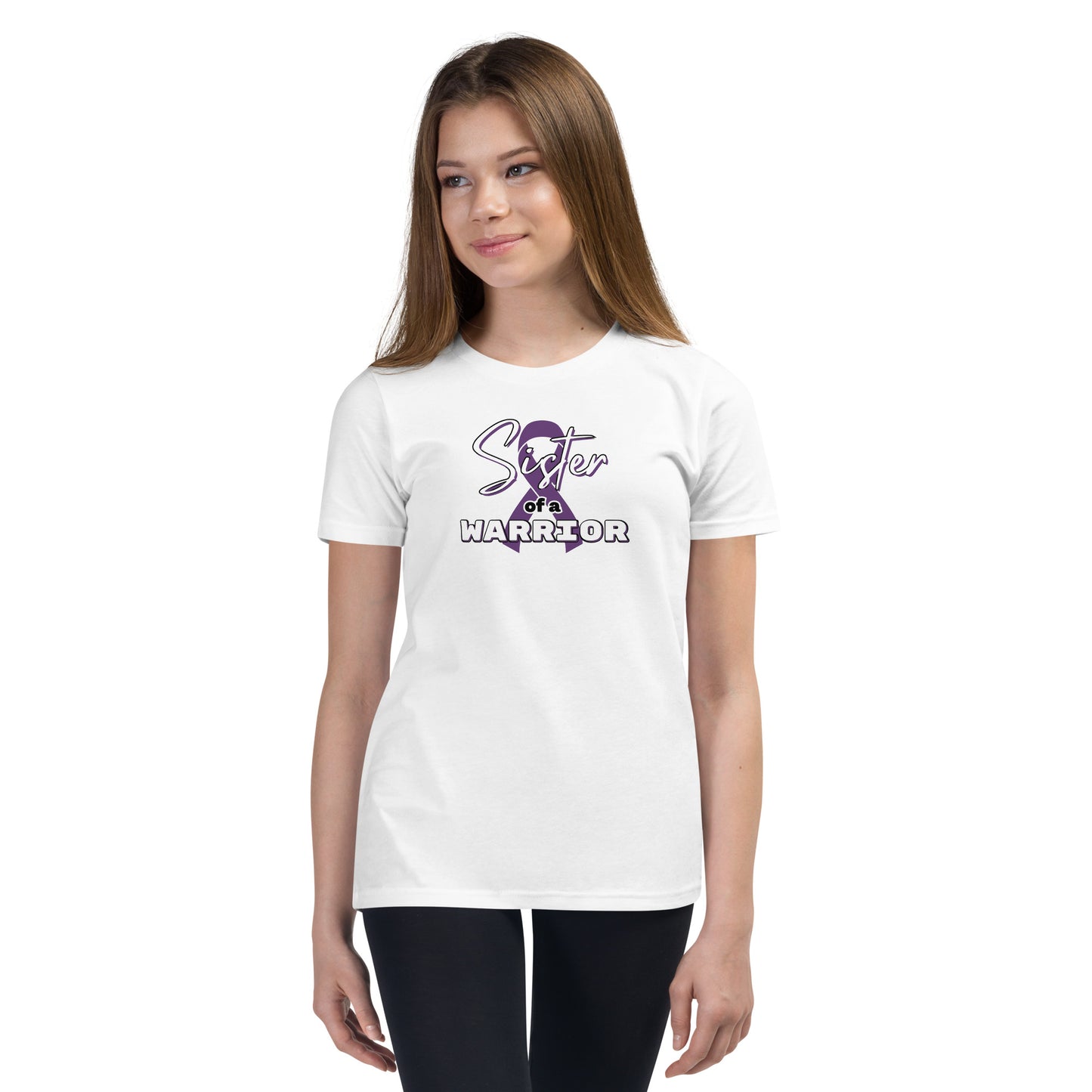 Epilepsy Sister of a Warrior SS Kids Tee